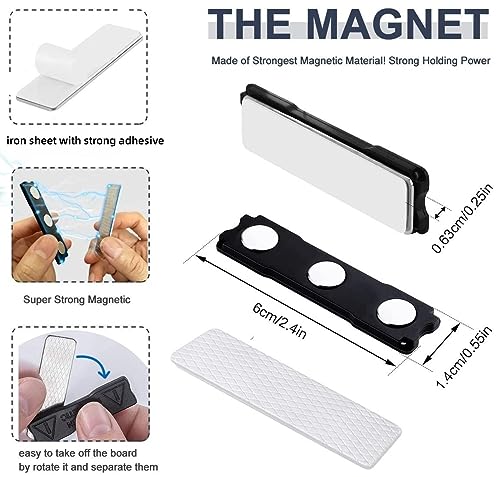 Magnetic Blackout Shades Temporary Blackout Curtains 100% Blackout Blind Window Cover for Windows and Doors (Black - Moon & Stars / 57"W x 118"H)