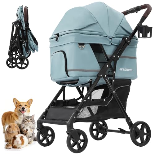 Dog Stroller with No (Light Blue)