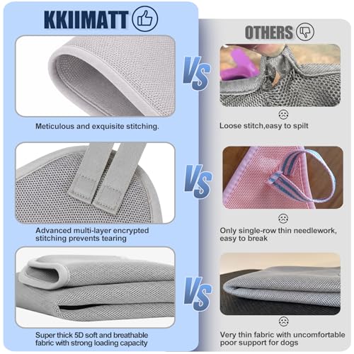 Dog Grooming Hammock Harness (XXXL (140 LB Max) Silver Grey 20-31in)