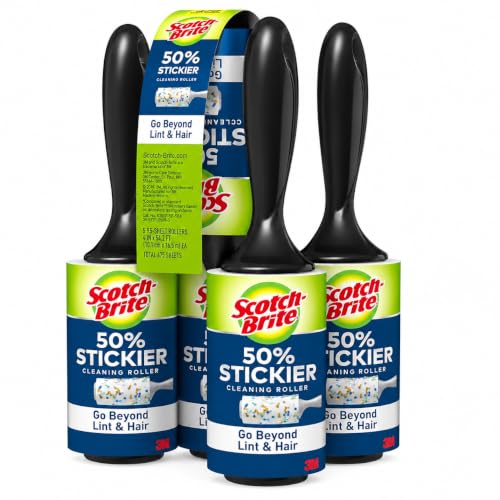 Scotch Brite 3M Lint Roller 50 % Sticker 5 Pk