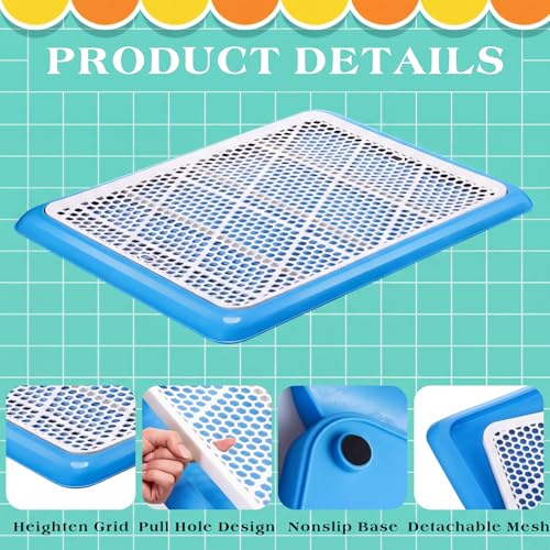 1 Pcs Dog Potty Tray (Blue / 19.7 x 14.2 Inch)