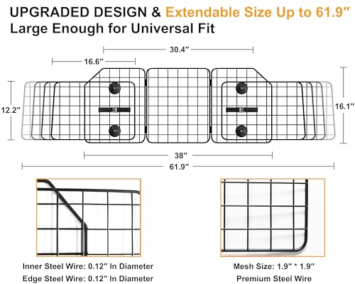 Dog Car Barrier for SUVs (61.9 Inch)