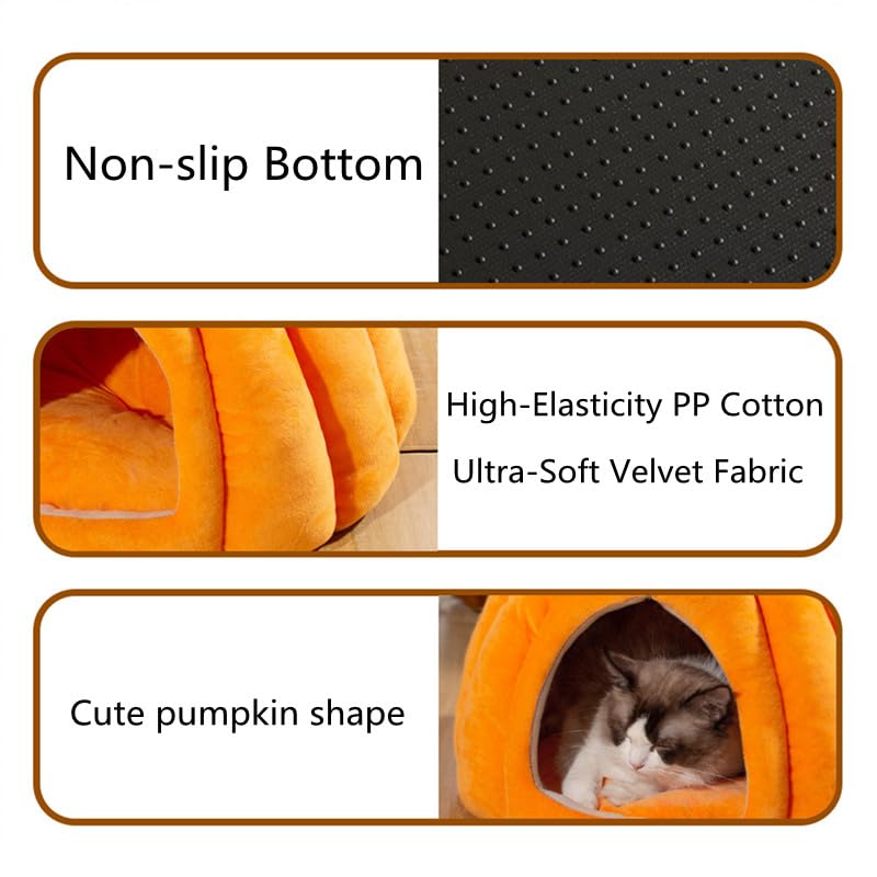 Cat Beds for Indoor Cats (Blue-01 / 18 in)
