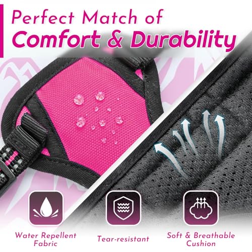 Dog Harness for Small Dogs (X-Small / Rose Red)