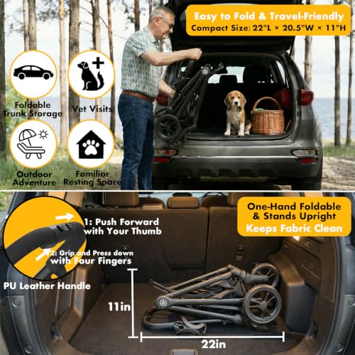 Pet Stroller 4 (Black Warrior)