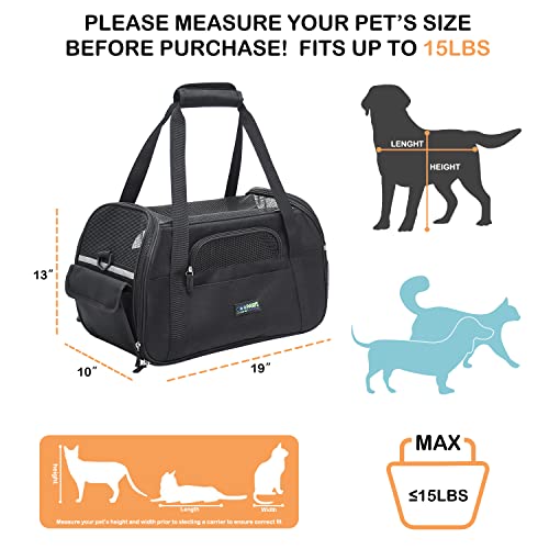 Soft Sided Airline (19.0"L x 10.0"W x 13.0"H / Black)