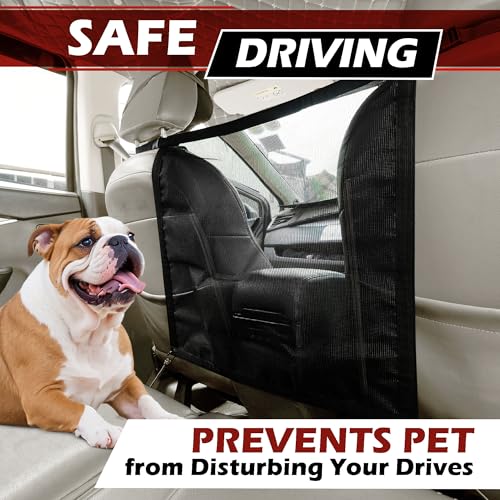 Universal Dog Car Net Barrier (Black)