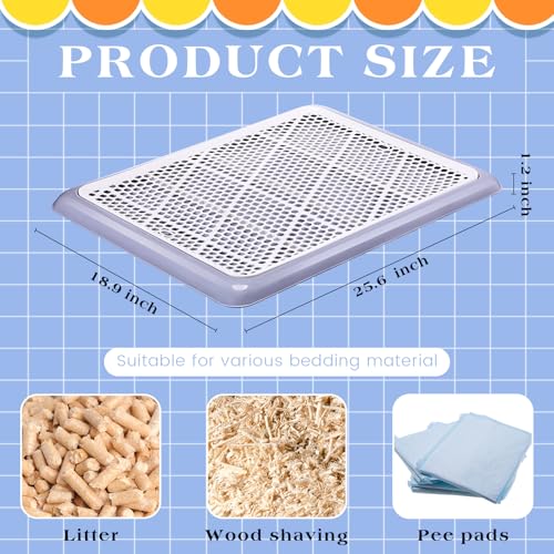 Dog Pee Pad Holder Tray with Mesh Potty Training (25.59 x 18.90 Inch)