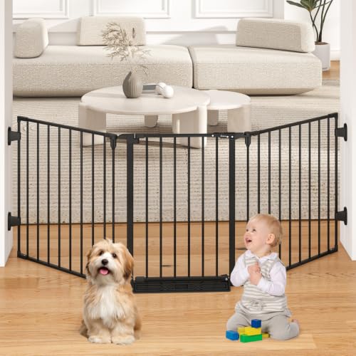 29.4 78" Extra Wide Baby Gate (Black / 78" Wide)