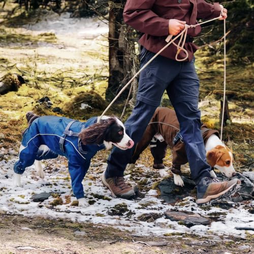 Dog Raincoat Hooded Full Body Coverage (Brown / XX-Large(Chest:35.43"))