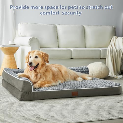 Orthopedic Washable Dog Bed (Dark Green / 48.0"l x 35.0"w x 7.5"th)