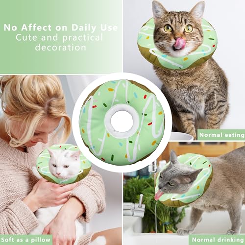 Cat Cone Collar Soft (Waterproof Green / Medium)