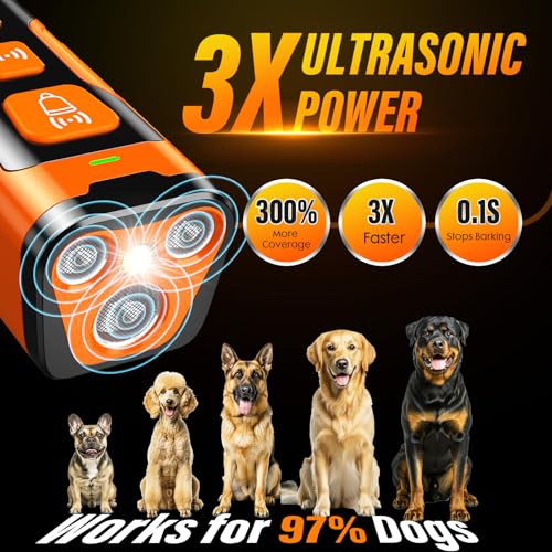 Dog Bark Deterrent Device (Orange)