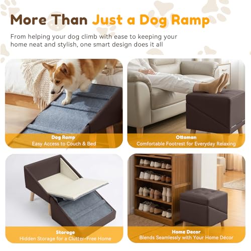 Dog Ramp for Small Dogs (Brown)