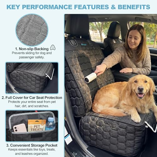 2 Pack Front Seat Covers for Dogs (2-Pack)