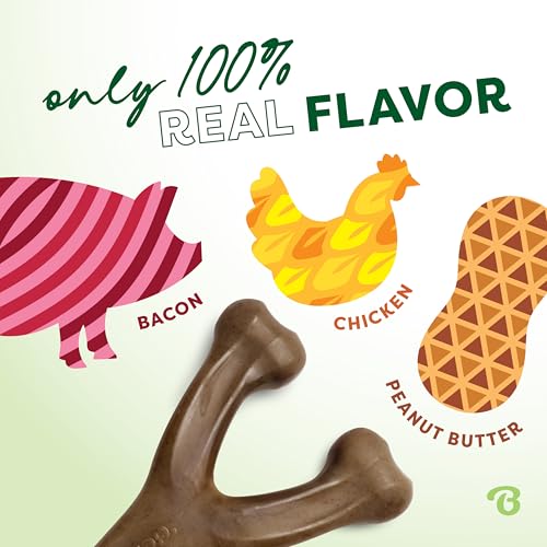 3 Pack Wishbone Dog Chew Toy for Aggressive Chewers (3 Pack - Medium)