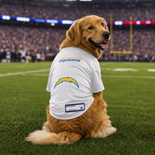 NFL Los Angeles Chargers Stretch Pet Jersey (Los Angeles Chargers / X-Large)
