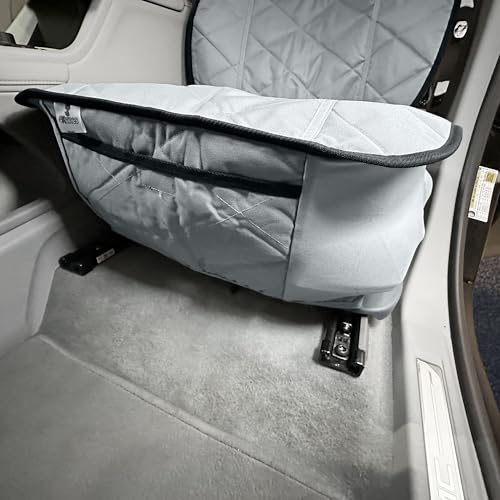 Heavy Duty Front Bucket Seat Cover for Dogs (Black)
