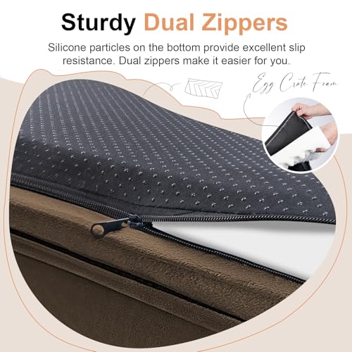 Orthopedic Dog Bed for X (Coffee / 40.0"L x 32.0"W x 6.5"Th)
