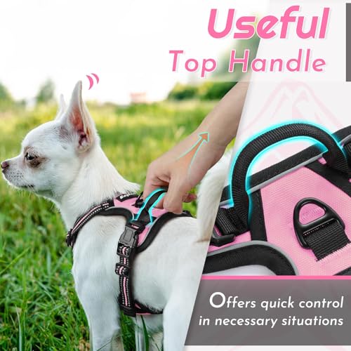 Dog Harness for Small Dogs (X-Small / Pink)