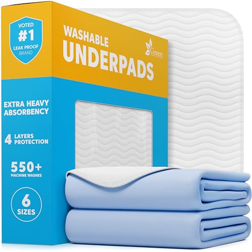 Washable Underpads (Blue/White / 2 Pack - 41x41)