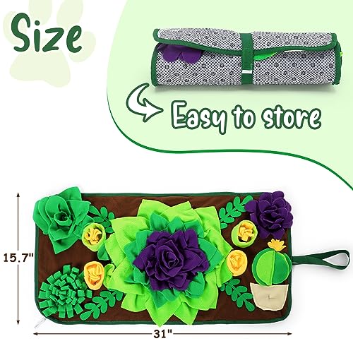 Snuffle Mat for Small & Medium Dogs and Cats (30.7"L x 15.7"W)