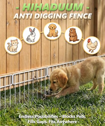 42.5FT No Dig Animal Barrier Fence Panels (42.5 ft(L) X 13 in(H), 30 Pack / White)