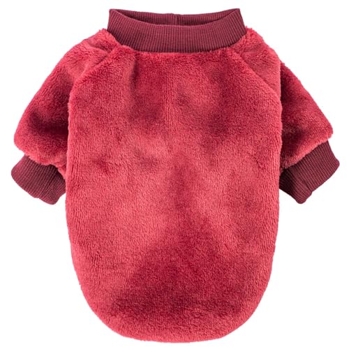 Dog Sweater 2 (Wine red,Dark green / X-Small)