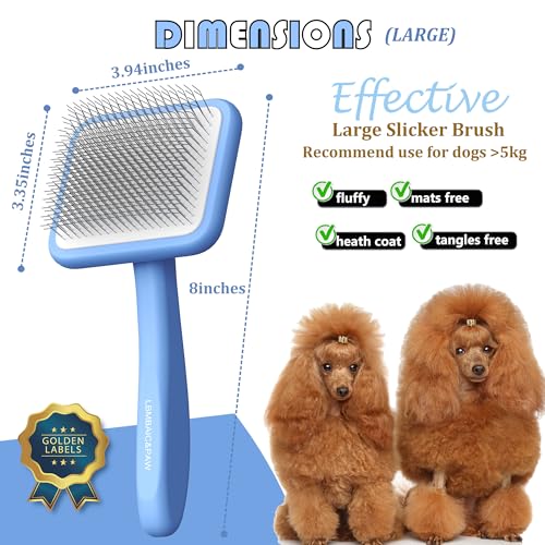 Dog Brush for Poodles (Blue)