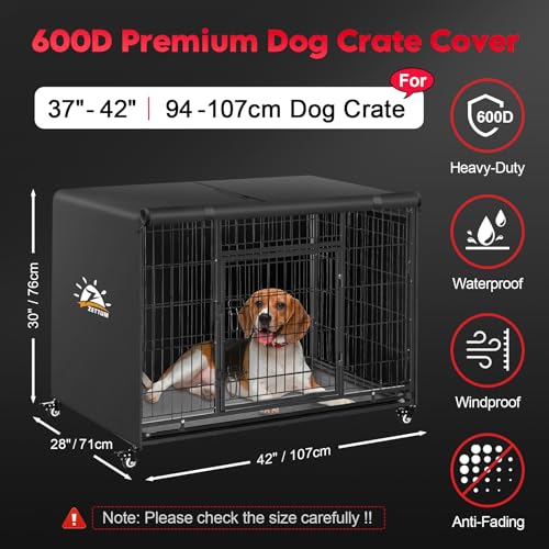 Dog Crate Cover 42 Inch (42.0"L x 29.0"W x 29.0"H)