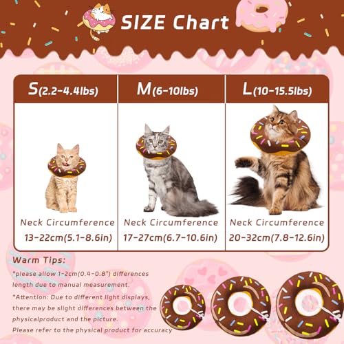 Cat Cone Collar Soft (Donut Brown / Small)
