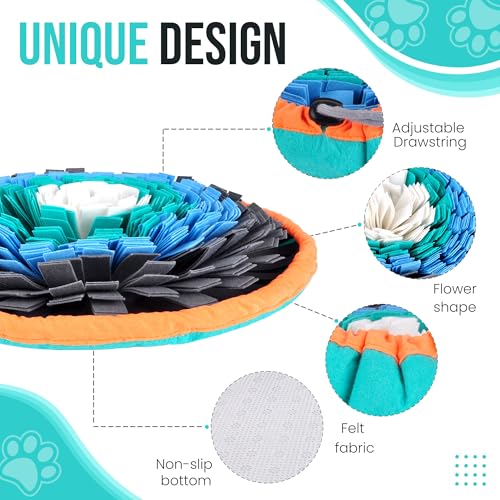 20" Dog Snuffle Mat (20 Inch with Clicker and Whistle)