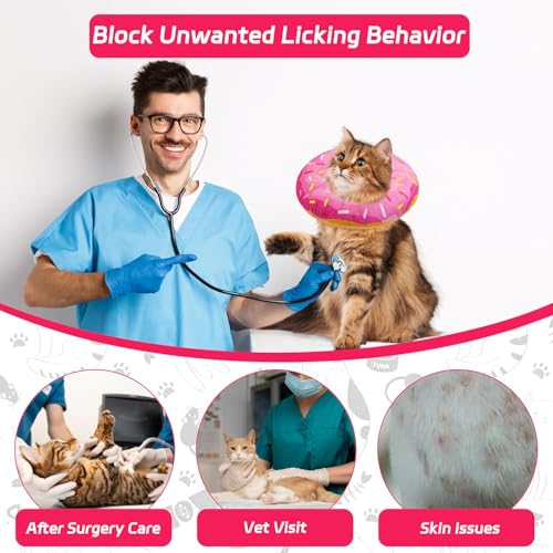 Cat Cone Collar Soft (Donut Pink / Small)