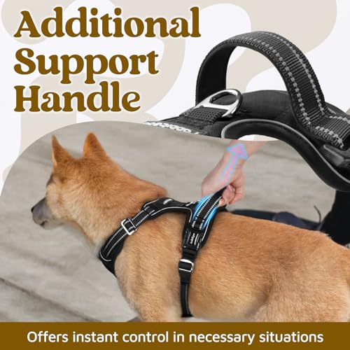 Dog Harness for Large (Black / Large)
