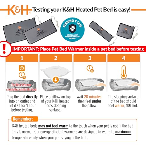 K&H Pet Bed Warmer (Gray / X-Large)