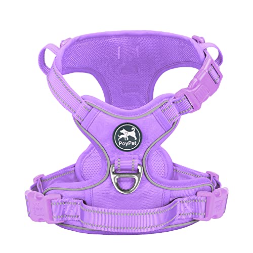 No Pull Dog Harness (S / Light Purple(Matching Trim))