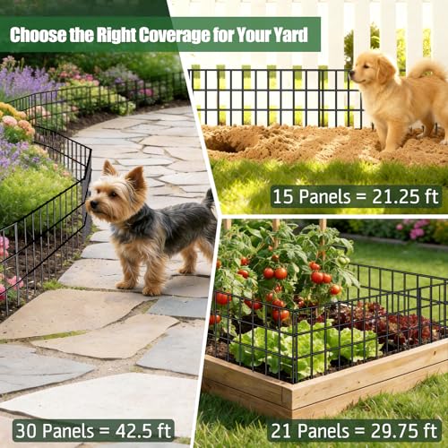 Animal Barrier Fence 30 Pack (30 Panels，42.5ft(L) x 13in(H)))