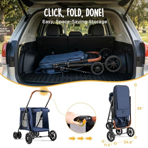 Scout Pet Stroller (Navy Blue)
