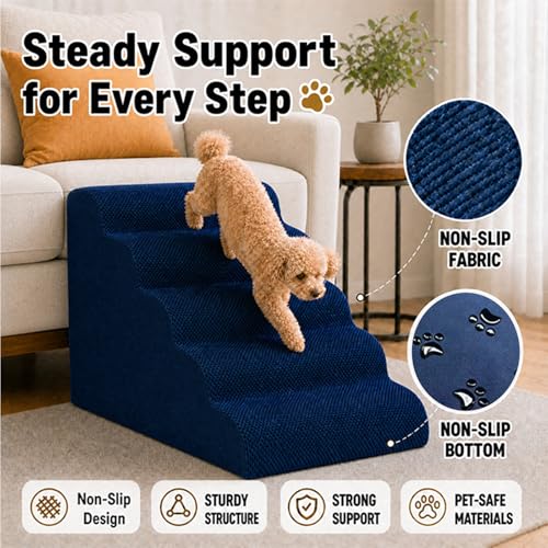Dog Ramp for Bed (Blue)