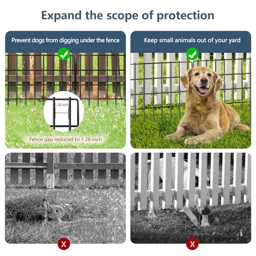 25 Pack Animal Barrier Fences (25 Panels, 17in (H) X 27ft (L))