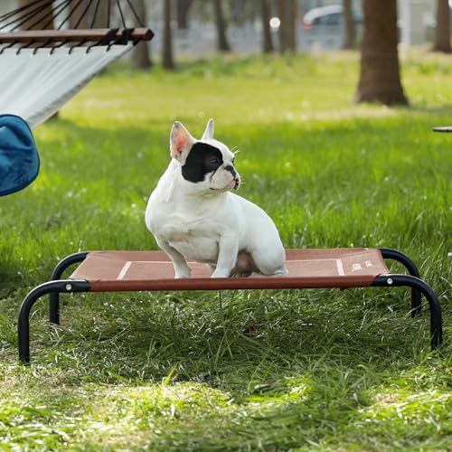 Outdoor Elevated Cooling Dog Bed Medium Size Dog (Terracotta / 41.4"L x 26"W x 8"Th)