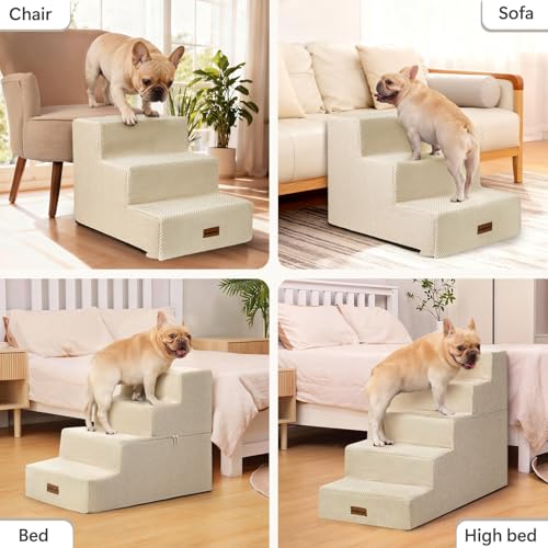 Dog Steps for High Bed (Beige)