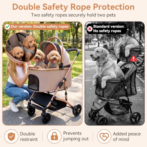 Heavy Duty Pet Stroller (Khaki)