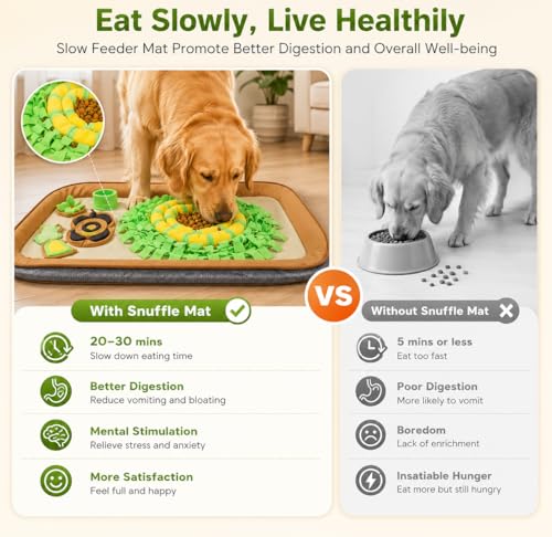 2IN1 Dog Bed Mat&Snuffle Mat for Dogs Large Breed