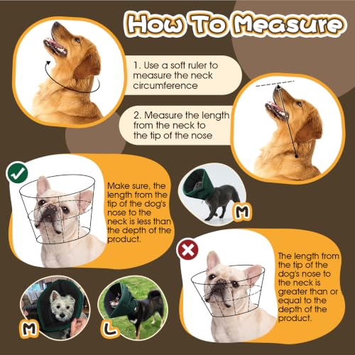 Adjustable Dog Cone for Spay (Green / XL(Neck Girth:16.54"-21.65"))