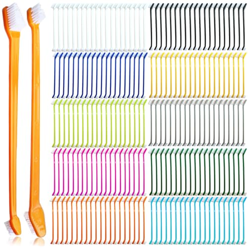 200 Pcs Dog Toothbrush Cat Tooth Brushes Bulk (200 pcs)