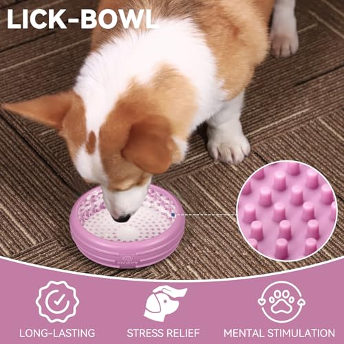 Dog Lick Bowl (S / Pastel purple)