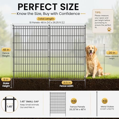 No Dig Garden Fence (48 in(H) X 23.6 ft(L))