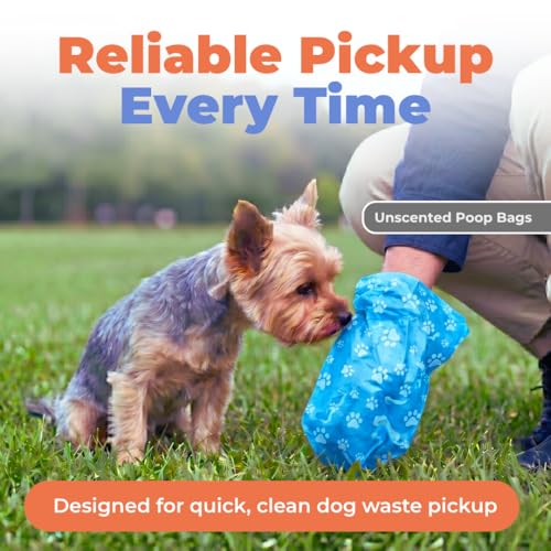 Poop Bags for Dogs (Blue (Unscented) / 240 Bags)