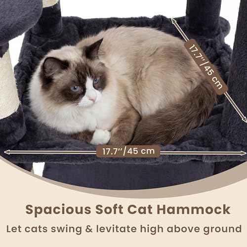 Cat Tree 56" Multi (56 inch / Smoky Gray)
